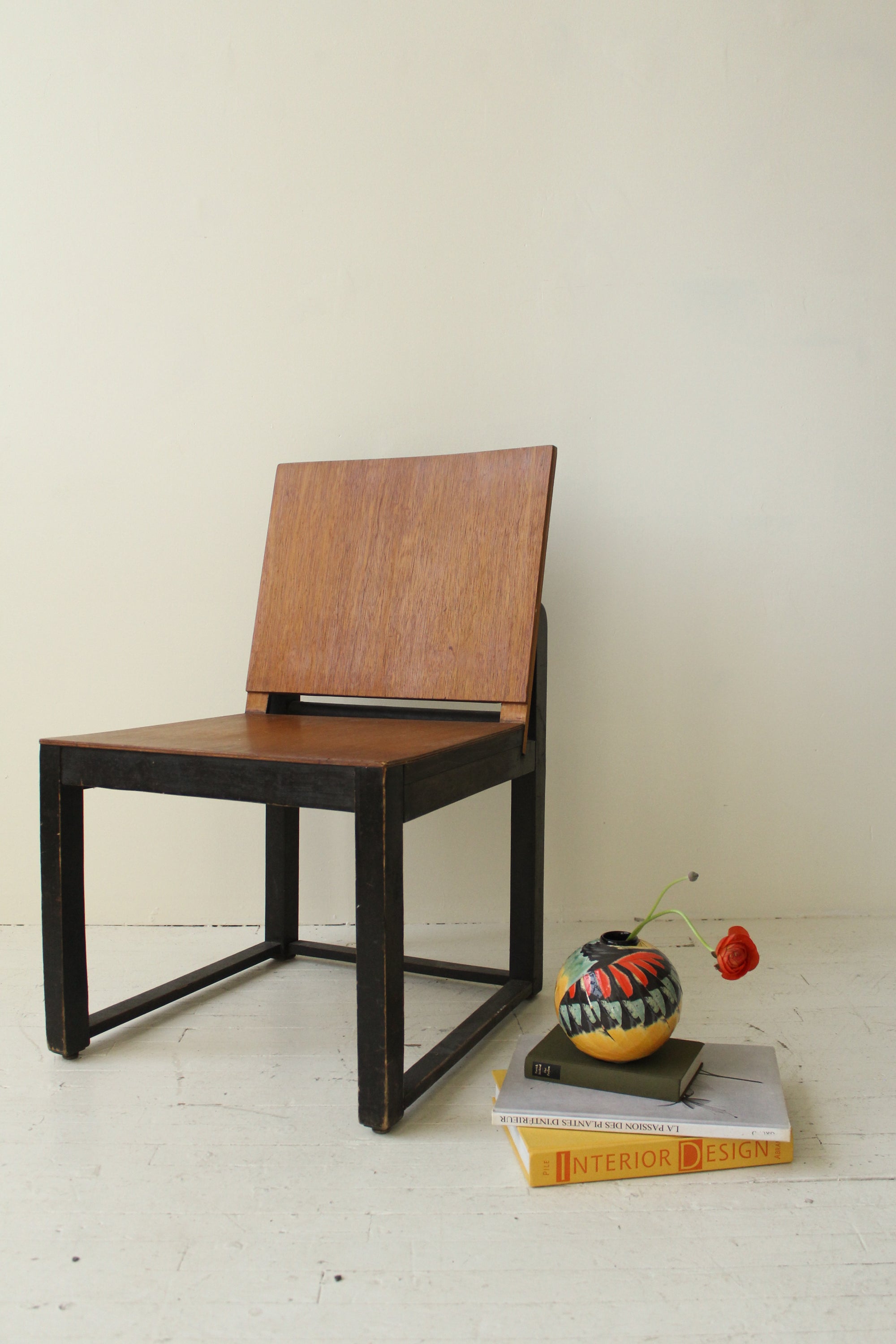 Minimalist Teak Box Chair