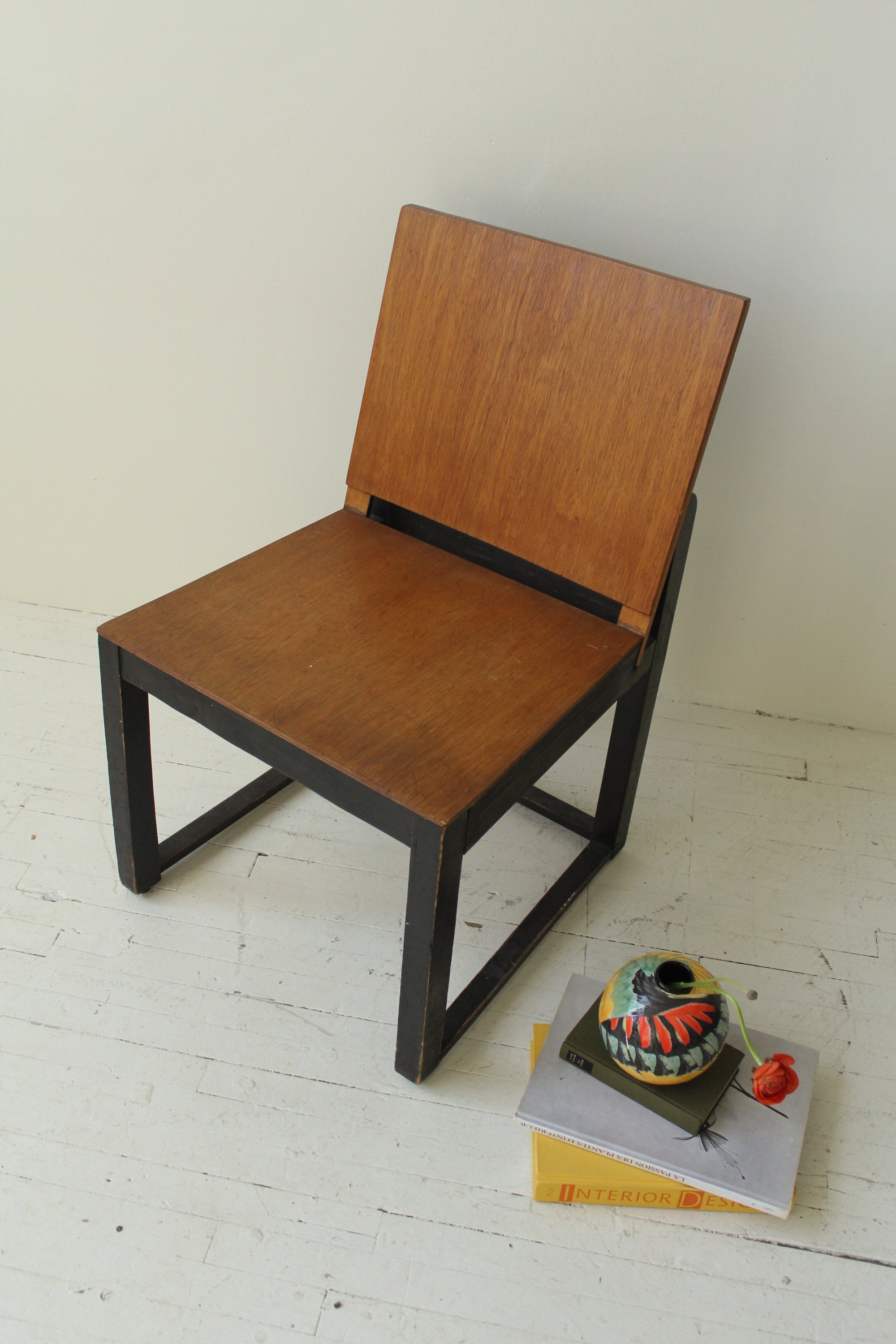 Minimalist Teak Box Chair