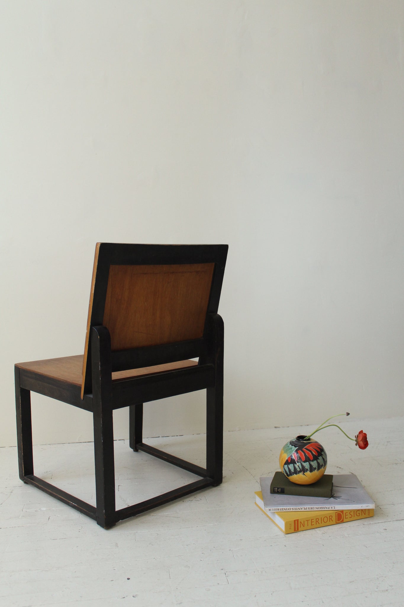 Minimalist Teak Box Chair