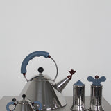 Sucrier 9097 argent et bleu par Alessi