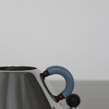 Sucrier 9097 argent et bleu par Alessi