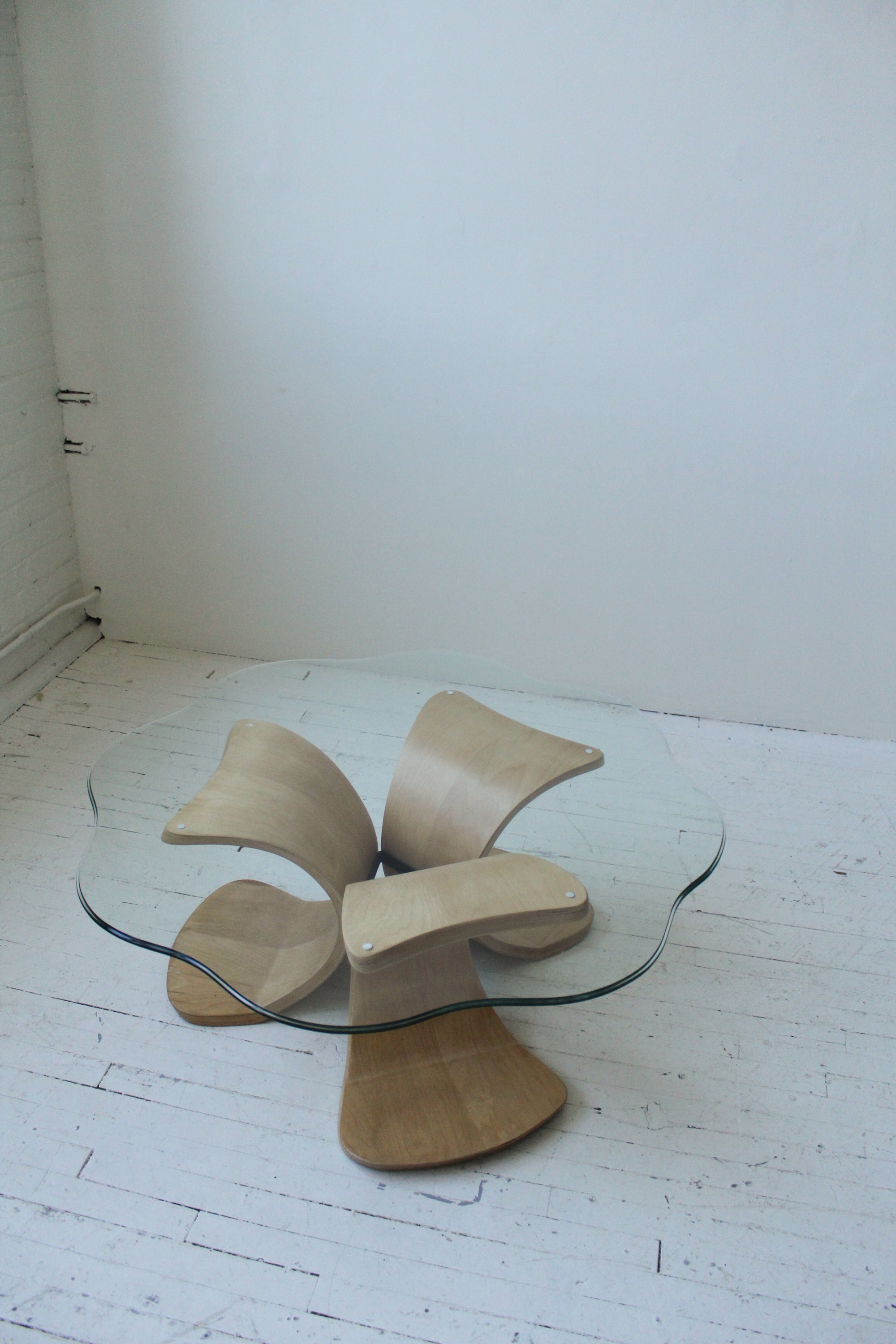 Bentwood Flower Shaped Coffee Table