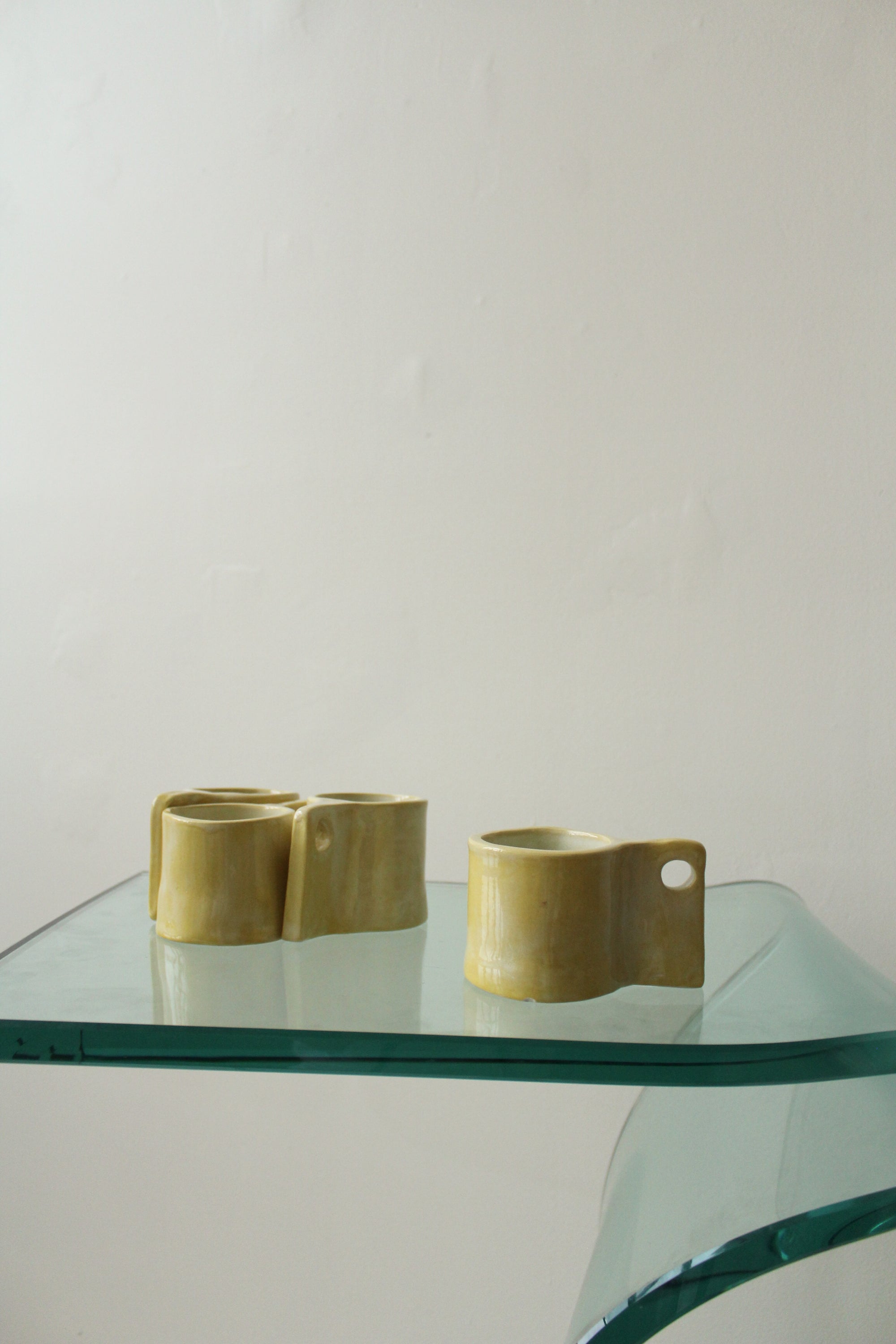 Butter Keyhole Mug by Lunamezza for Centerpiece