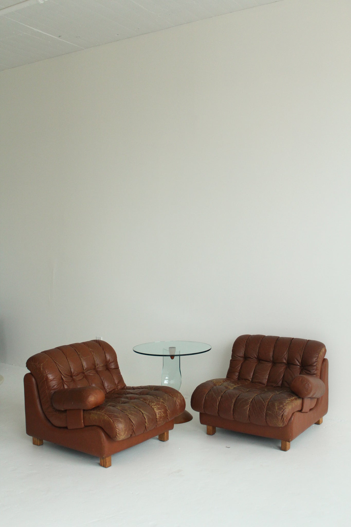 Modular Leather Loveseat