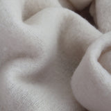 Jeté en alpaga crème