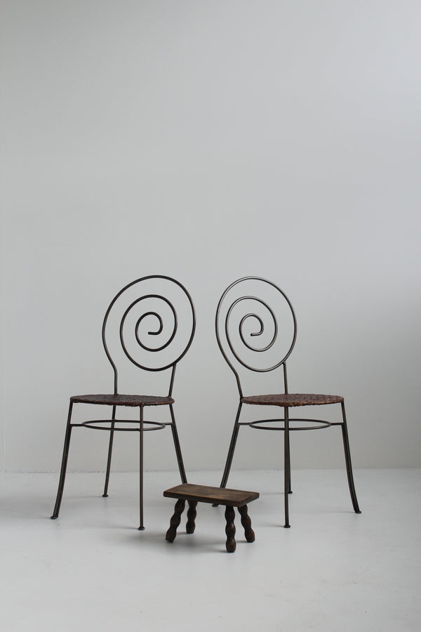 Sculptural Spiral Chairs