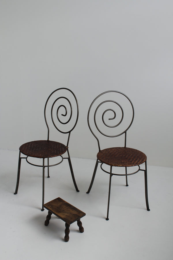 Sculptural Spiral Chairs