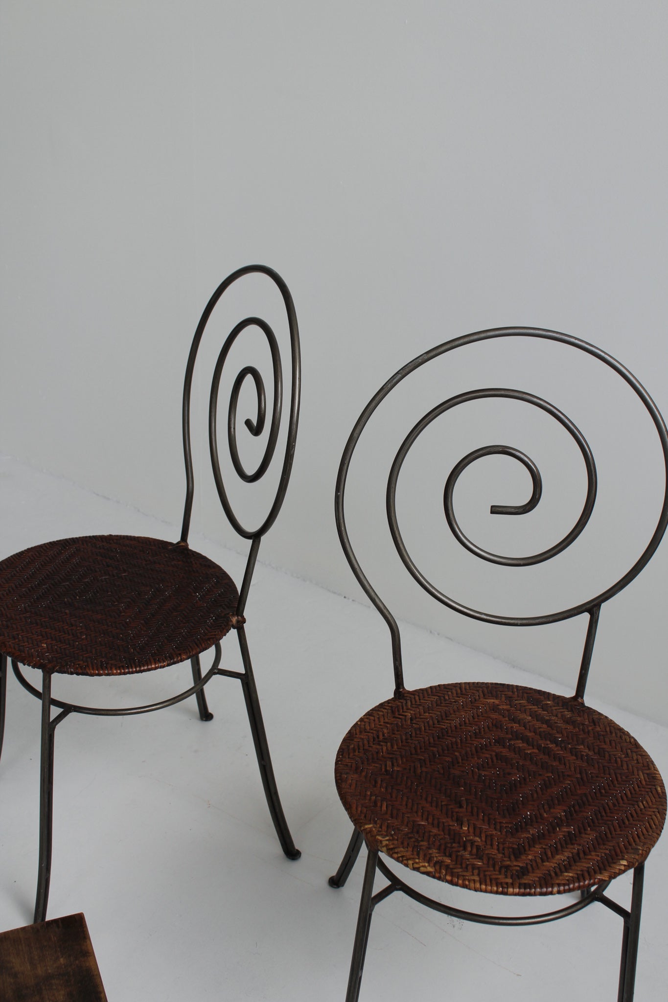 Sculptural Spiral Chairs