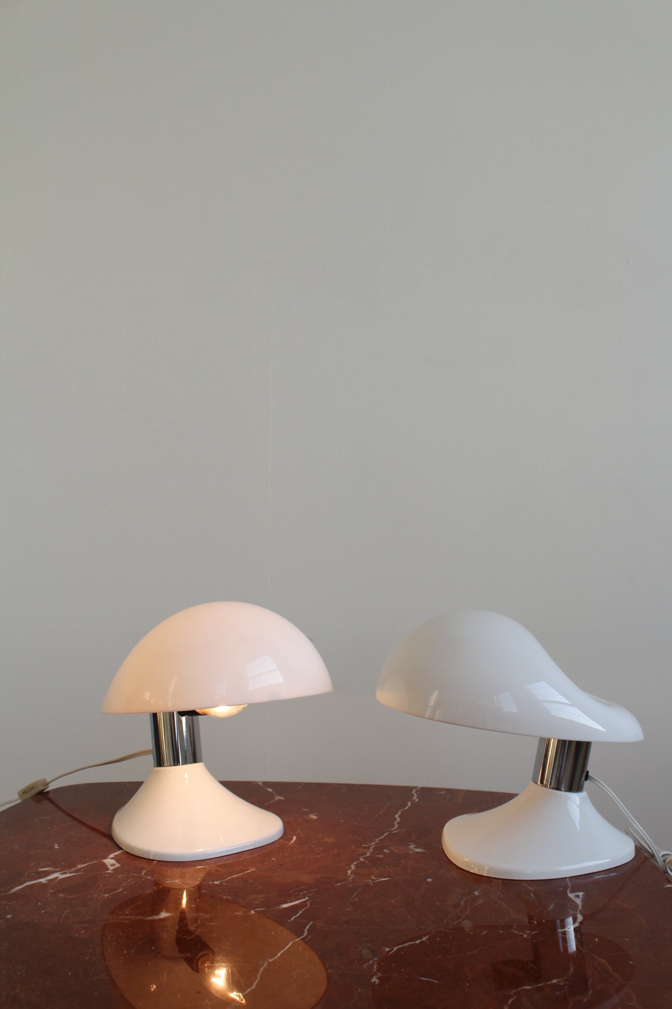 Biomorphic Acrylic Table Lamps