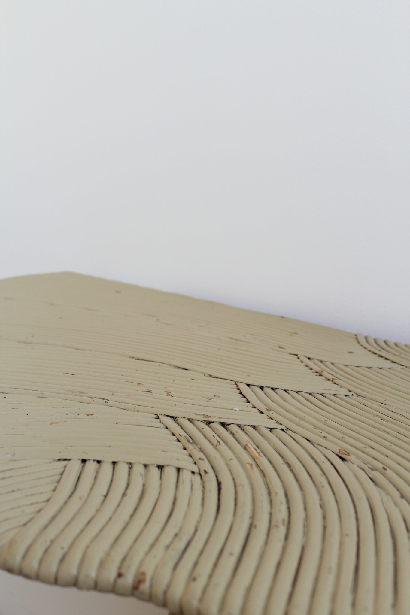 Demi-Lune Rattan Console