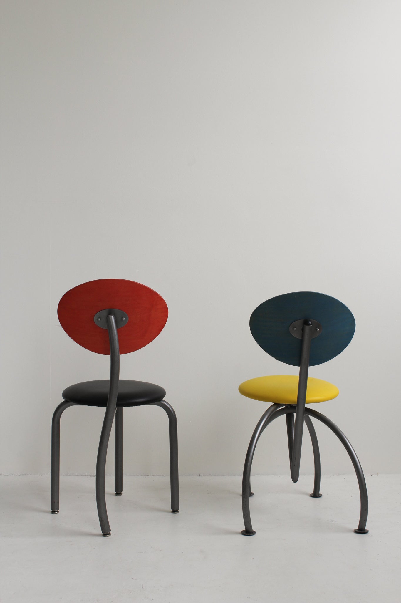 Color Block Memphis Style Chairs