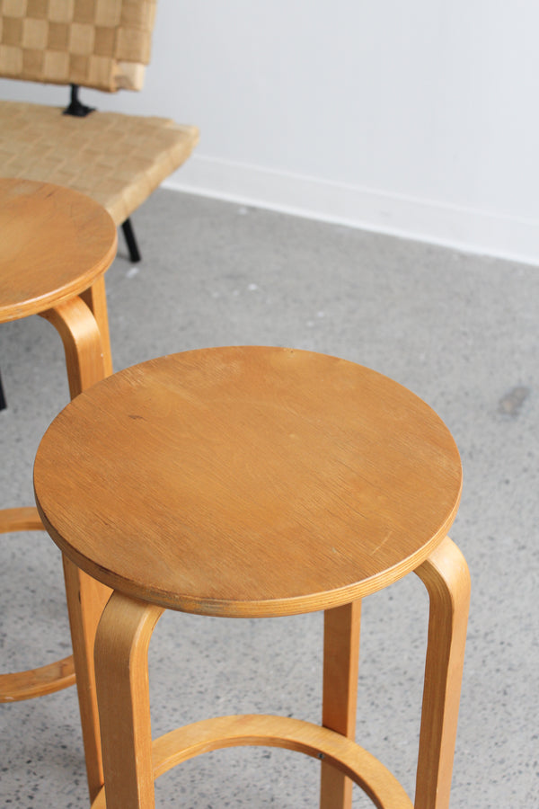 Alvar Aalto Barstools for Artek