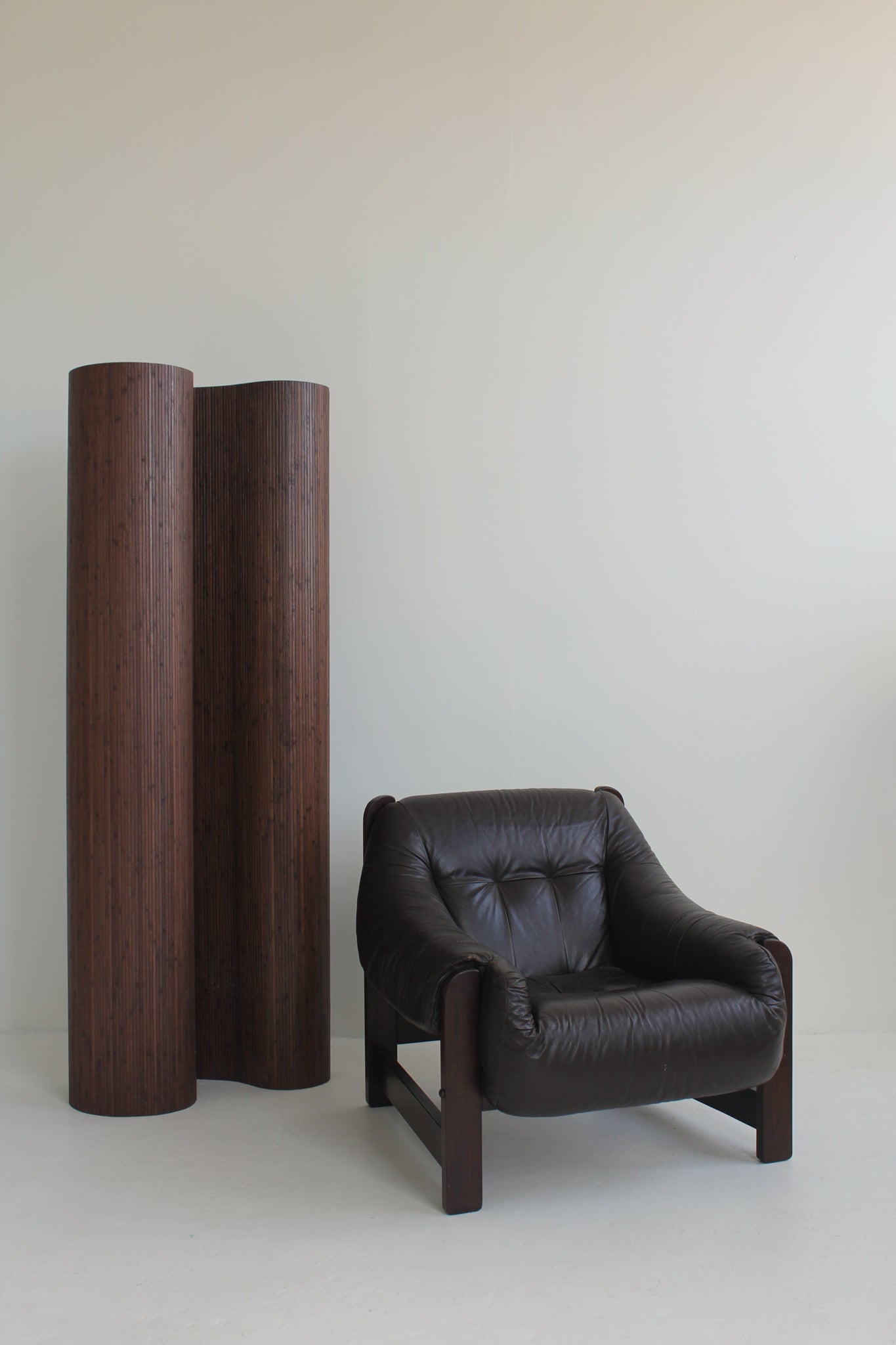 Rosewood and Leather Lounge Chair