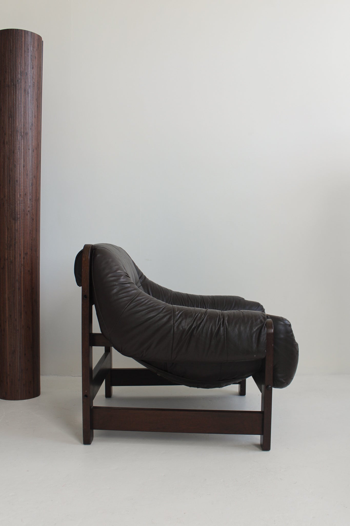 Rosewood and Leather Lounge Chair
