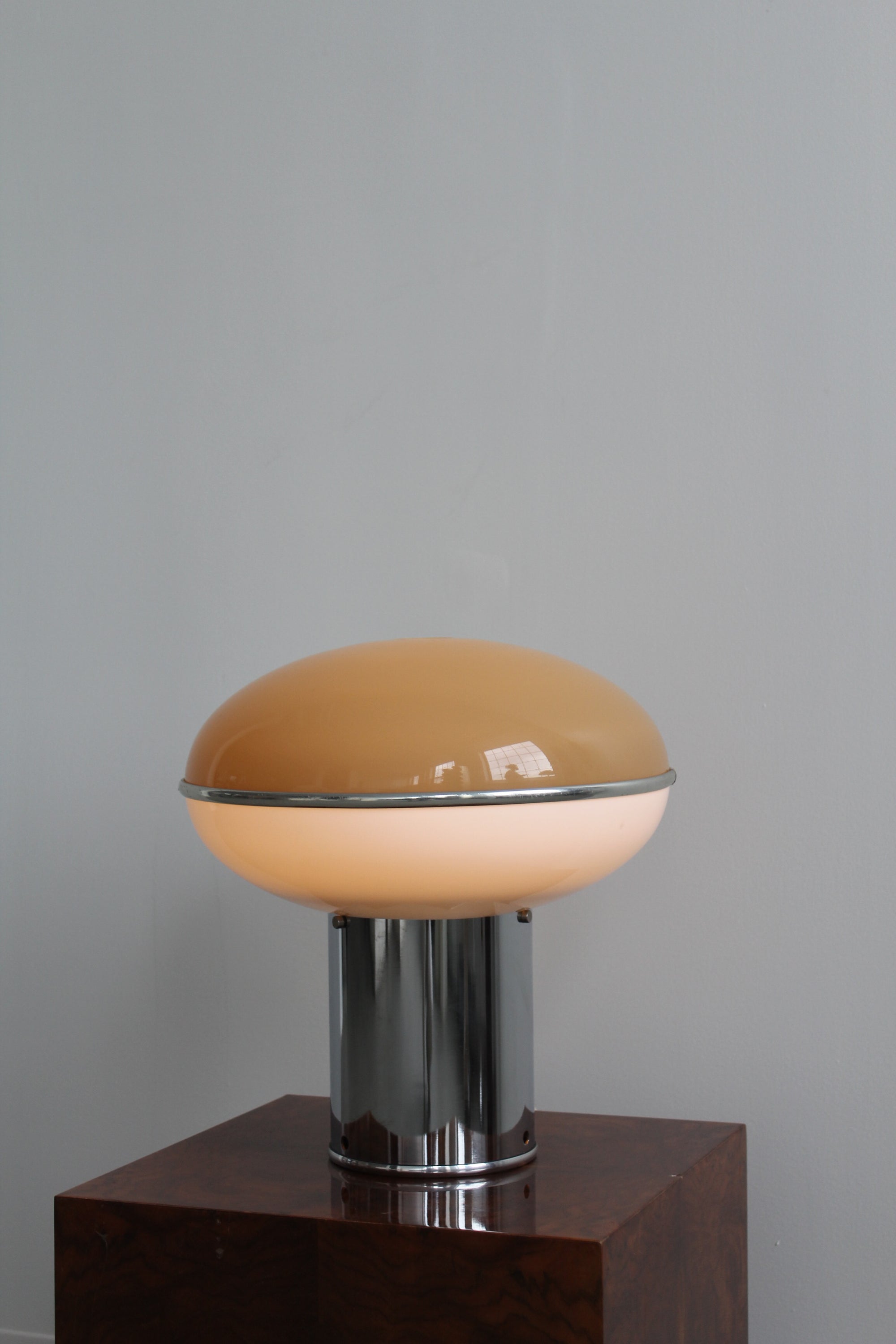 Chrome and Acrylic Table Lamp