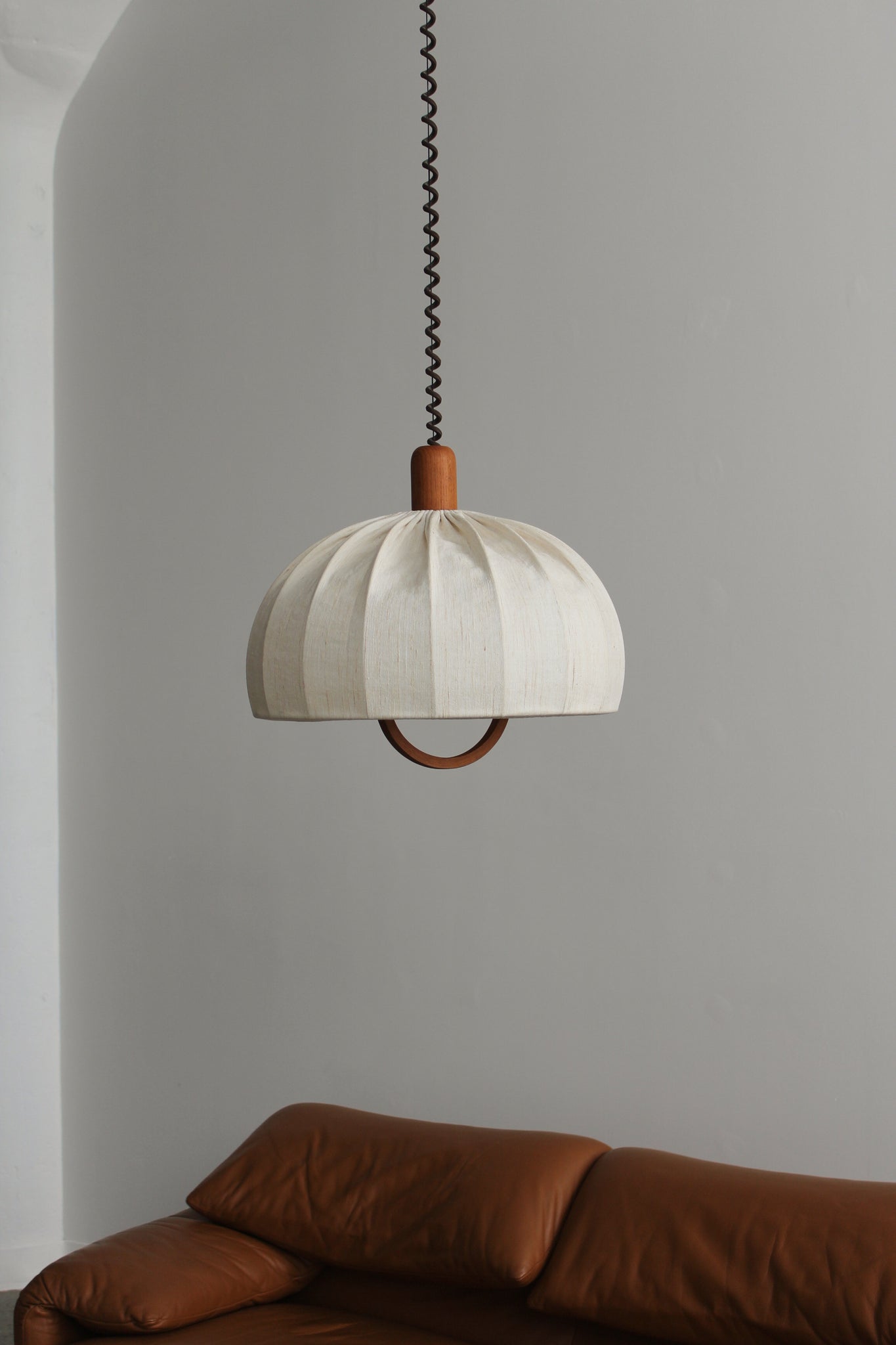 Teak Pendant Lamp by Domus