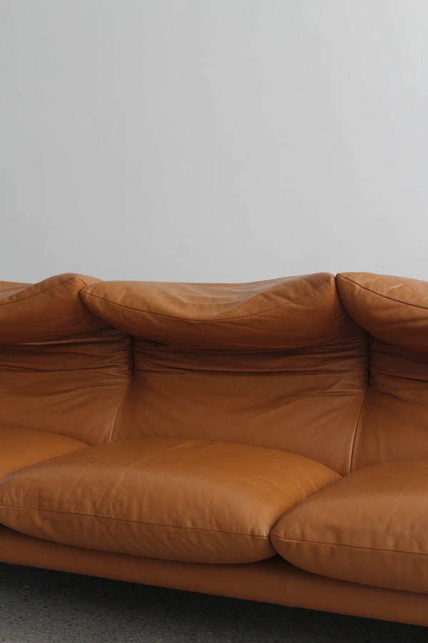 Three Seater Maralunga Sofa by Vico Magistretti for Cassina