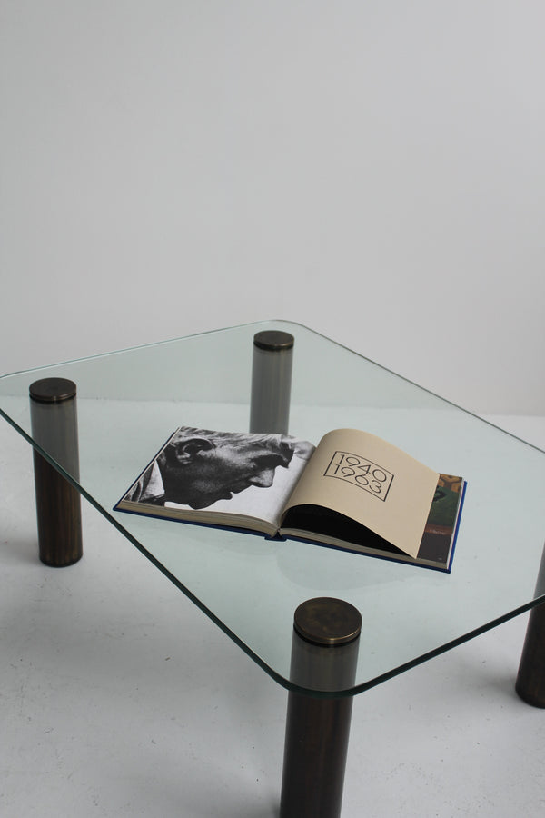 Brass and Glass Coffee Table by Pace
