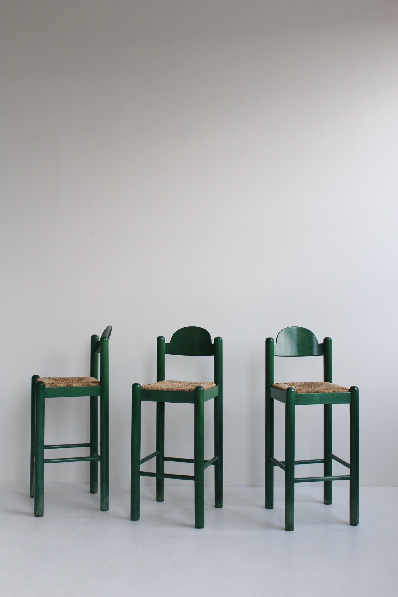 Green Carimate Style Counter Stools