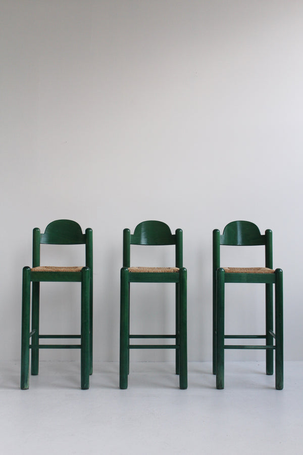 Green Carimate Style Counter Stools