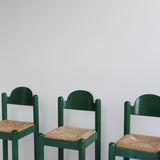 Tabourets de comptoir style Carimate verts