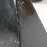 Table basse en verre avec bases sculpturales