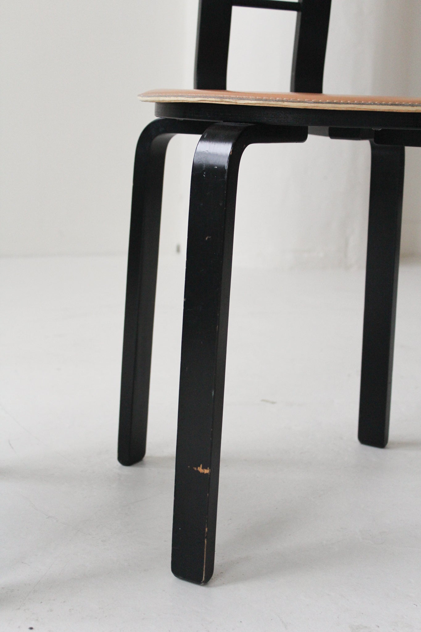 Italian Bentwood and Leather Chairs