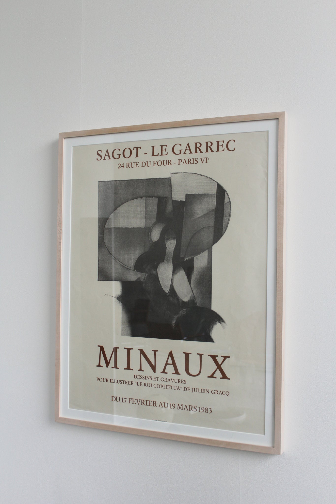 Framed Print - Minaux, Galerie Sagot - Le Garrec, 1983