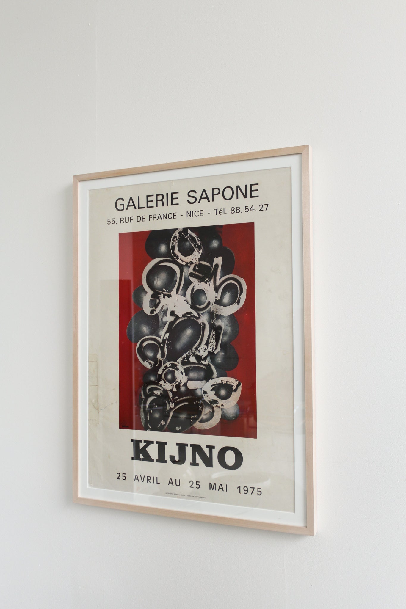 Framed Print - Ladislas Kijno, Galerie Sapone, 1973