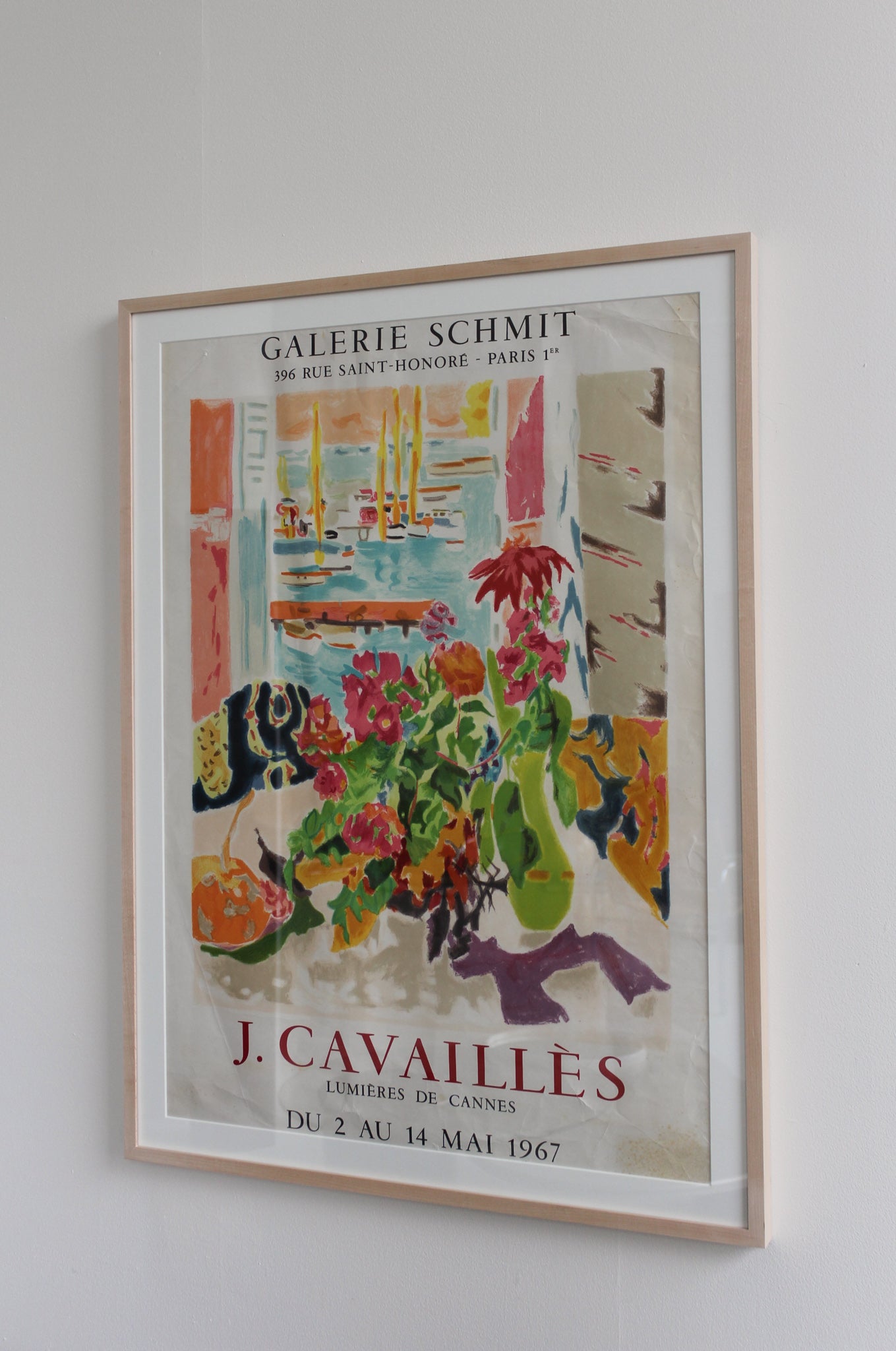 Framed Print - Jean Jules Louis Cavailles, Galerie Schmit, 1967