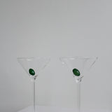 Verre à martini avec olive