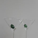 Verre à martini avec olive
