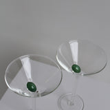 Verre à martini avec olive