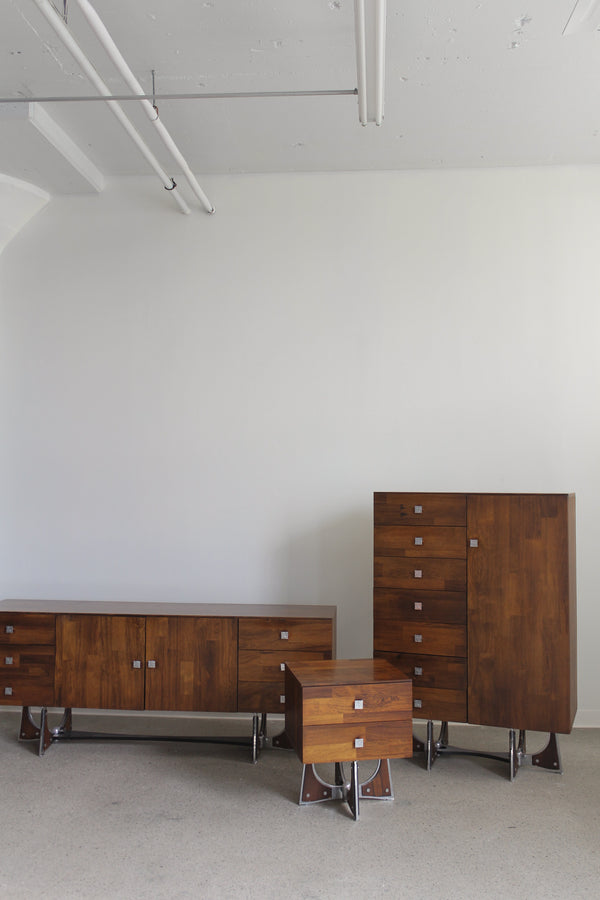 Rosewood Credenza by Henri Vallières