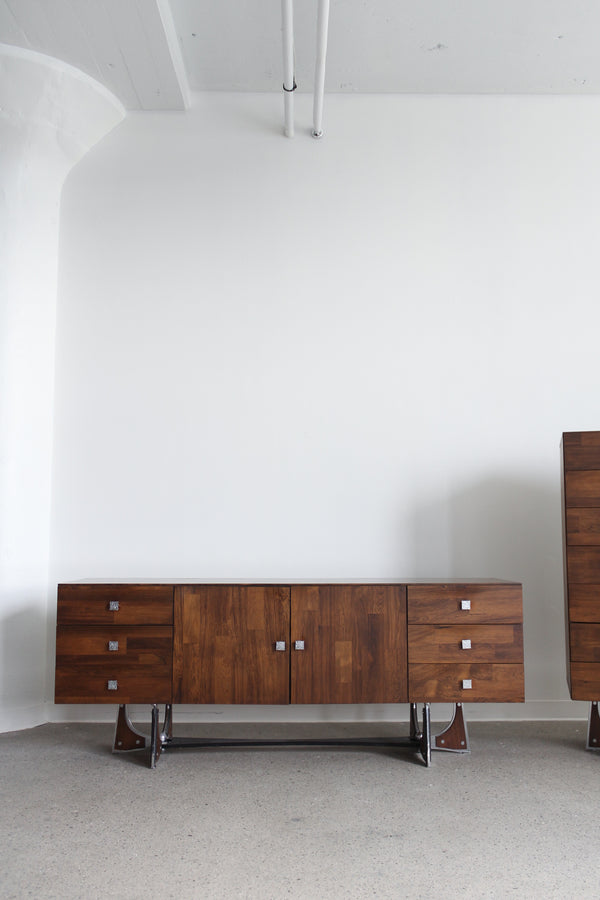 Rosewood Credenza by Henri Vallières