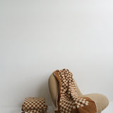 Roman Pool towel in Cedar & Sand by Baina