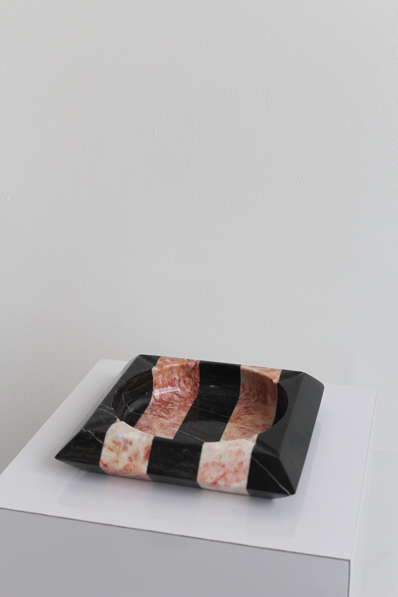 Black and Pink Marble Ashtray