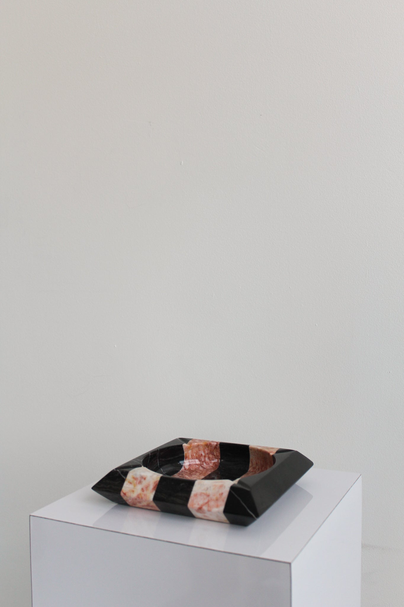 Black and Pink Marble Ashtray