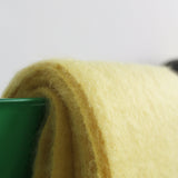 Jeté en mohair tournesol