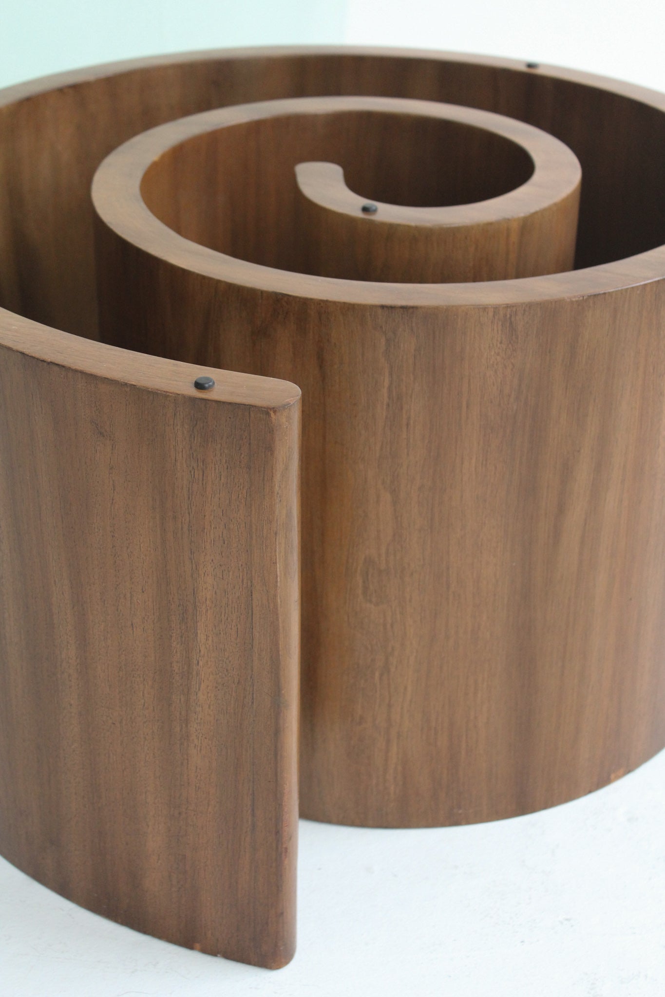 Walnut Snail Coffee Table by Vladimir Kagan