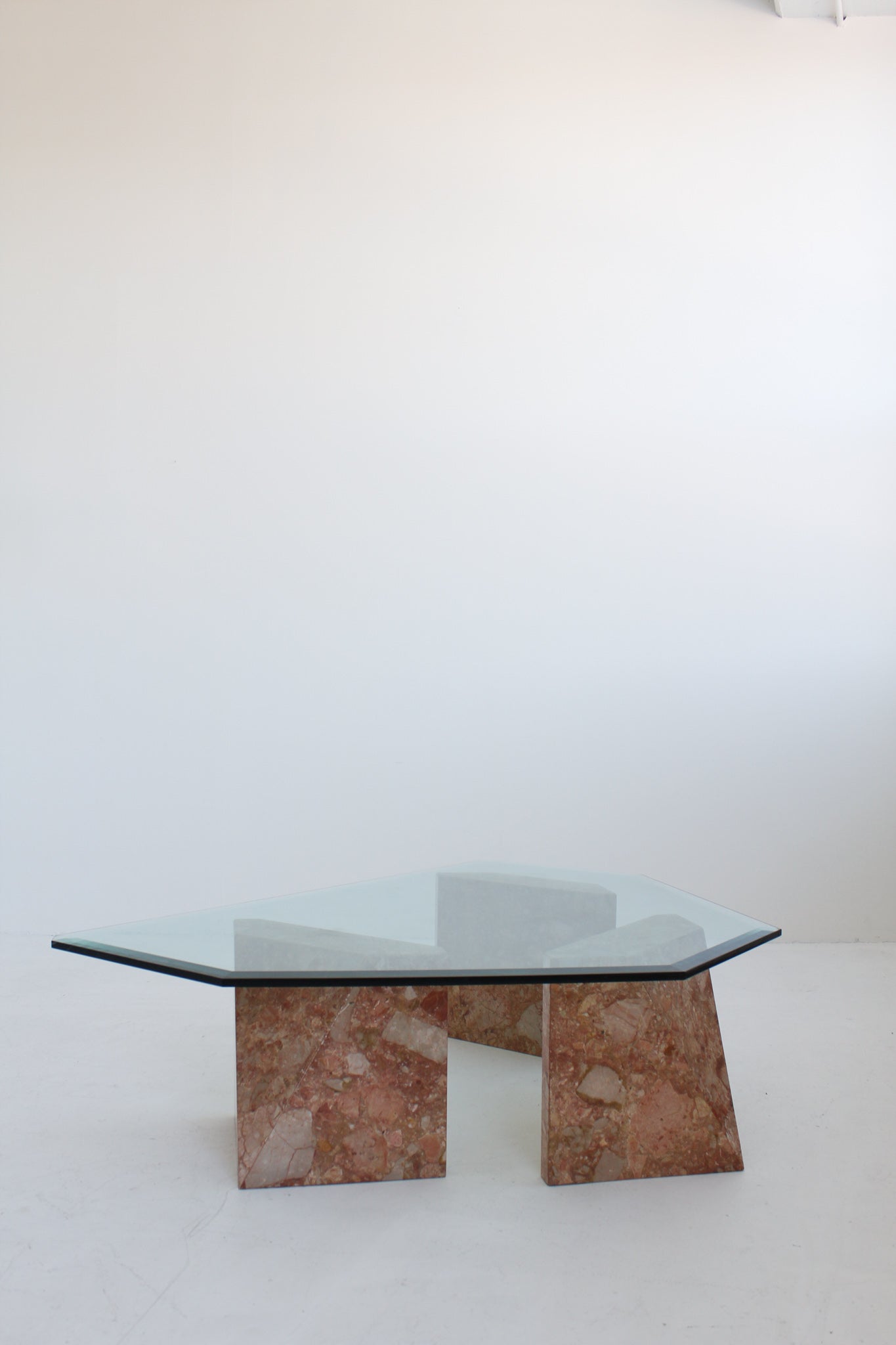 Glass and Marble Coffee table