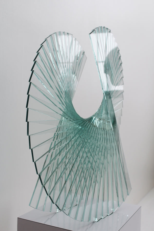 "Spiral Motion" Glass Sculpture by Runstadler Studios
