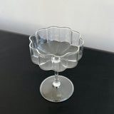 Set of Wave Coupe Glasses in Clear