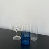 Set of Wave Tumblers in Clear