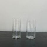 Set of Wave Tumblers in Clear