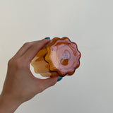 Ensemble de verres Wave en ambre