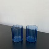 Ensemble de verres Wave en bleu