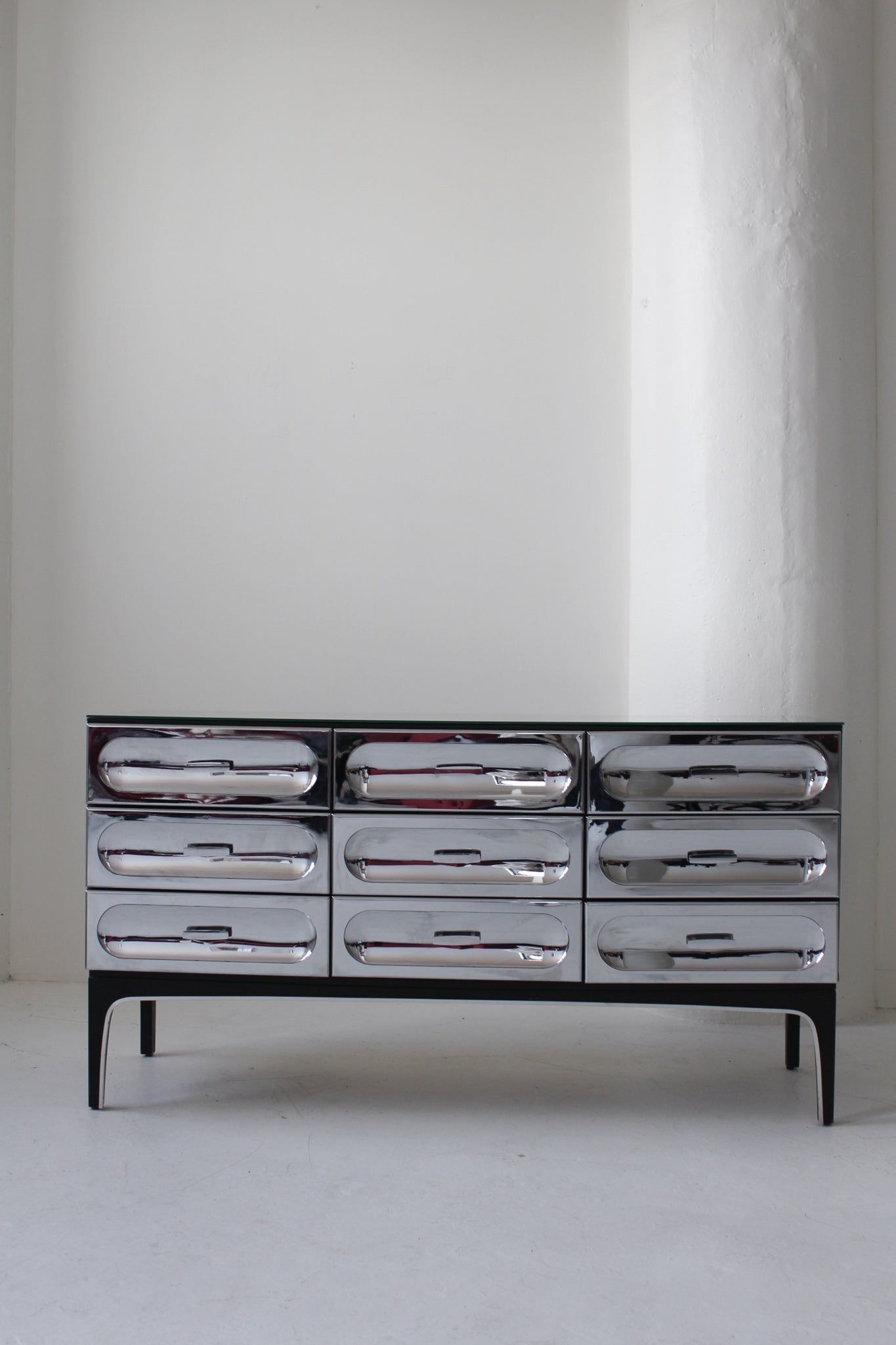 Chrome Dresser by Henri Vallières