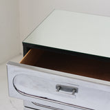 Commode en chrome par Henri Vallières