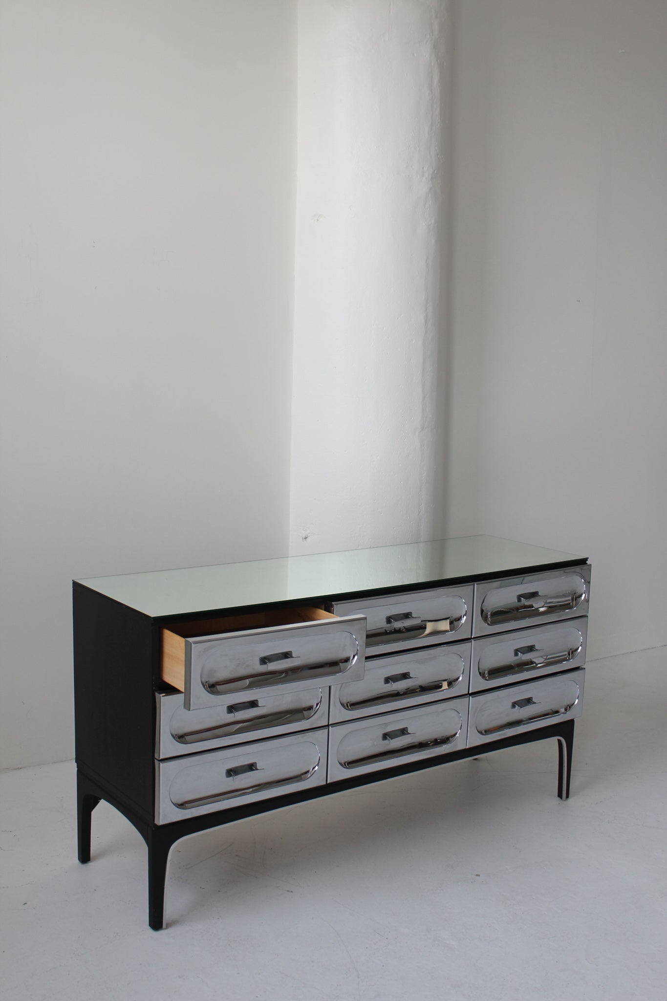 Chrome Dresser by Henri Vallières